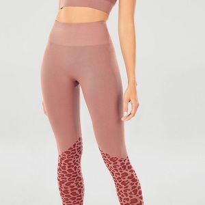 Fabletics high waisted leopard leggings